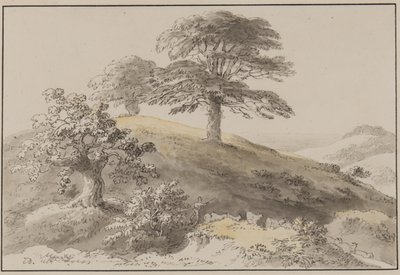 Sussex: Near St Marthas, Albury (penna, pensel, bläck & wc på papper) av Anthony Devis