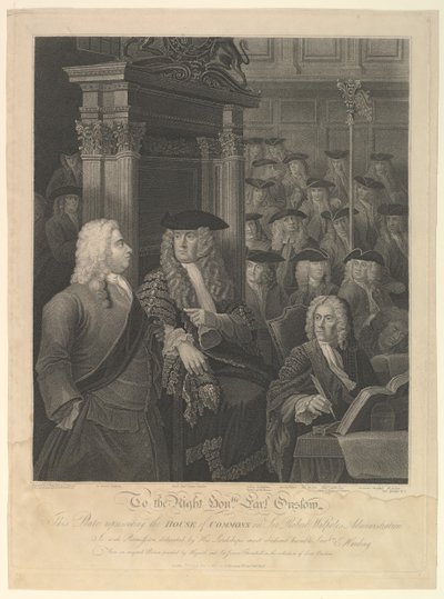 Underhuset - Sir Robert Walpoles administration, 1 november 1803. av Anthony Fogg