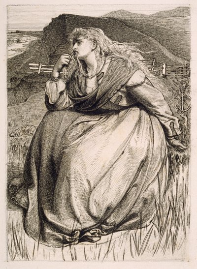 Design för "If", 1866 av Anthony Frederick Augustus Sandys