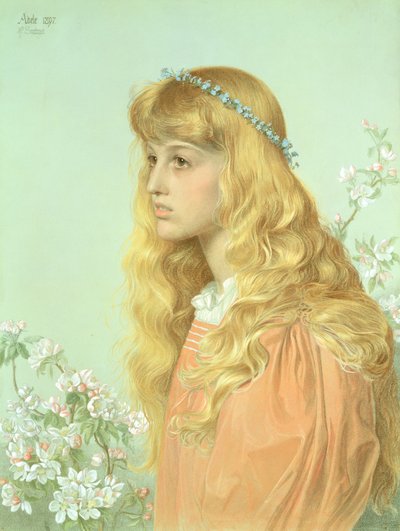 Porträtt av Miss Adele Donaldson, 1897 av Anthony Frederick Augustus Sandys
