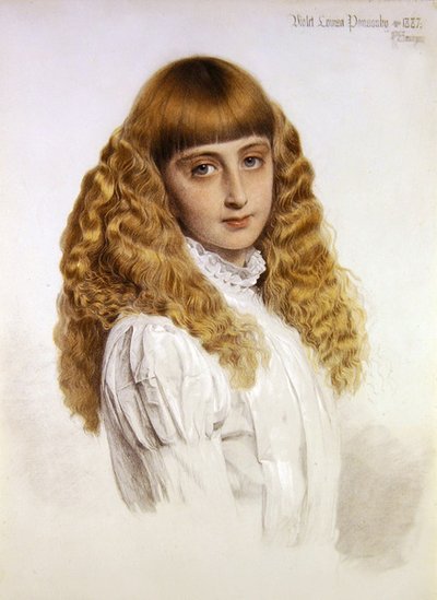 Porträtt av Violet Louisa Ponsonby av Anthony Frederick Augustus Sandys