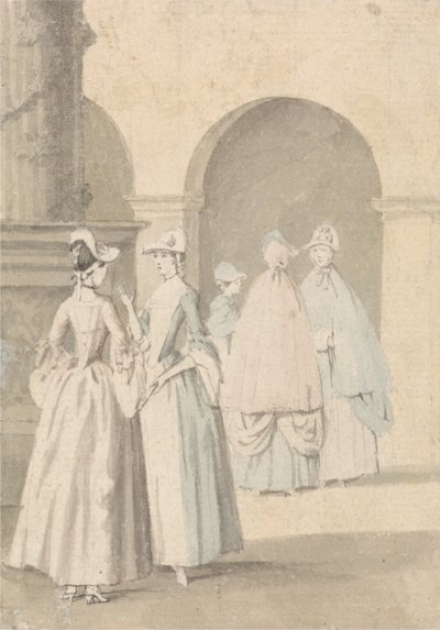 Ladies Beside a Column och Arcade av Anthony Highmore