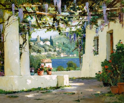 Medelhavsuteplats av Anthony Thieme