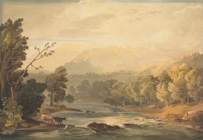 En utsikt över Brathay nära Ambleside av Anthony Vandyke Copley Fielding