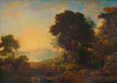 Carnarvon Castle, c1815-1819, 1935 av Anthony Vandyke Copley Fielding