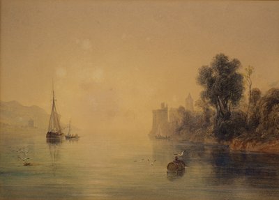River Scene av Anthony Vandyke Copley Fielding