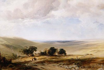 South Downs av Anthony Vandyke Copley Fielding