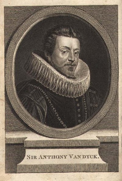 Sir Anthony van Dyck (1599-1641) (gravyr) av Anthony van (after) Dyck