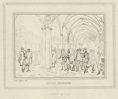 Klostren i Royal Exchange i Londons stad av Anthony van Assen
