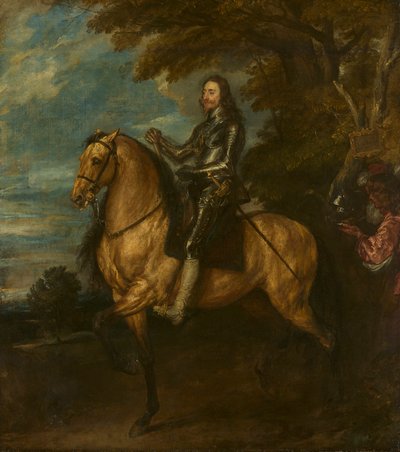 Karl I (1600-49) på hästryggen av Anthony van Dyck