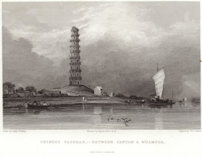 Kinesisk pagod mellan Canton och Whampoa av Anthony van Dyck