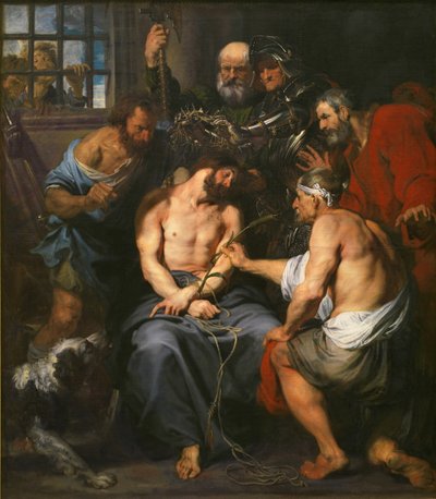 Kristus krönt med törnar av Anthony van Dyck