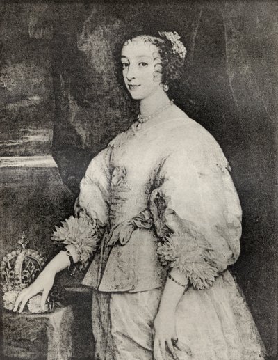 Henrietta Maria, från "Memoires de Charles de Batz-Castelmore Comte d