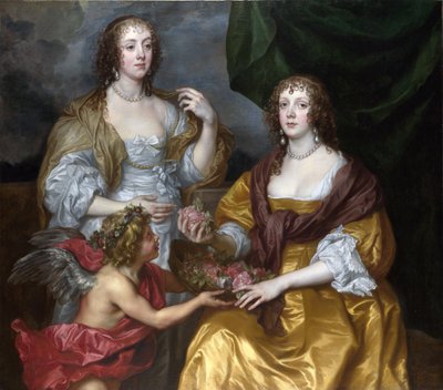 Dam Elisabeth Thimbleby och Dorothy Viscountess Andover av Anthony van Dyck