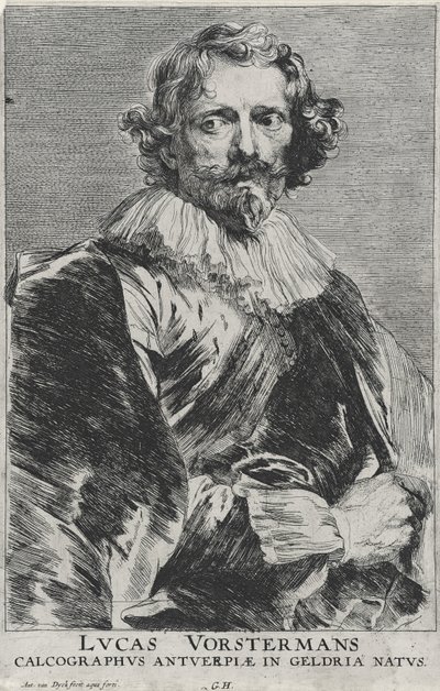 Lucas Vosterman, 1628-1632 (etsning på lagt papper med gravyr) av Anthony van Dyck