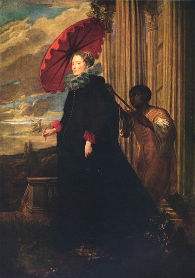 Marchesa Elena Grimaldi, hustru till Marchese Nicola Cattaneo, c1623 av Anthony van Dyck