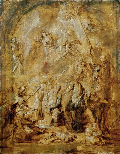 Martyrium af St. George swed av Anthony van Dyck