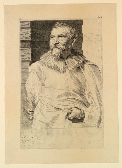 Porträtt av Adam van Noort, från Icons of Princes of Men av Anthony van Dyck