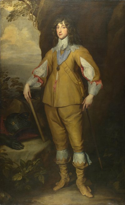 Porträtt av Karl I Ludvig 1617-1680, kurfurst Palatine, ca 1637 av Anthony van, Dyck