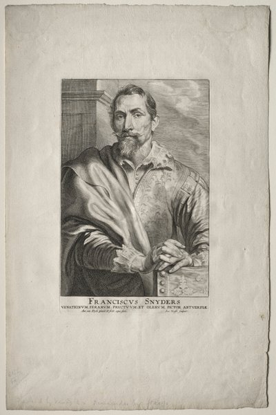 Porträtt av Frans Snyders. av Anthony van Dyck