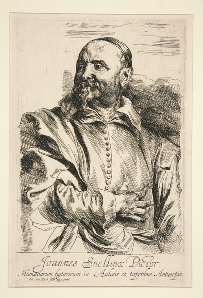Porträtt av Jan Snellinx av Anthony van Dyck