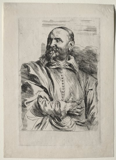 Porträtt av Jan Snellinx. av Anthony van Dyck