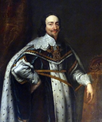 Porträtt av kung Charles I av England (olja på duk) av Anthony van Dyck
