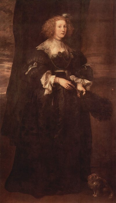 Porträtt av Maria de Raet av Anthony van Dyck