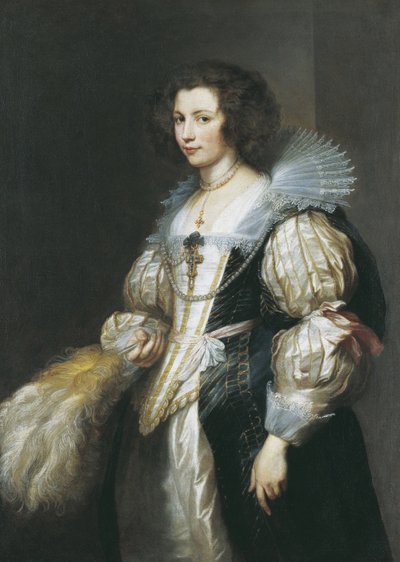 Porträtt av Maria de Tassis (1611-1638), ca 1629-1630 (olja på duk) av Anthony van Dyck