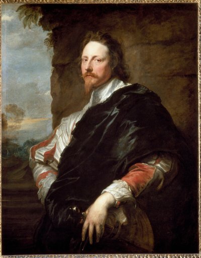 Porträtt av Nicolas Lanier (olja på duk av Anthony van Dyck