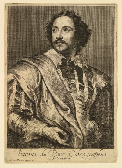 Porträtt av Paulus Pontius, från Icons Princes of Men av Anthony van Dyck