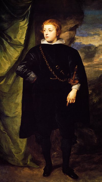 Porträtt av prins Charles Louis av Pfalz (Mannheim 1617-1680), målning av Anthony van Dyck (1599-1641) av Anthony van Dyck