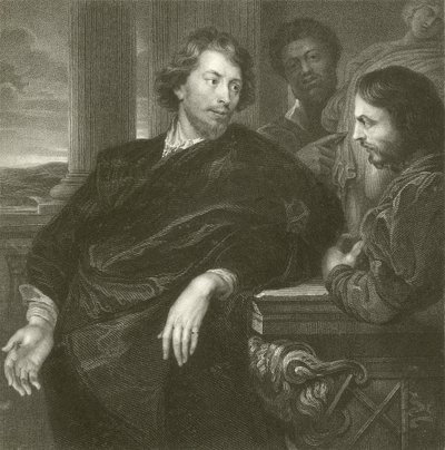Porträtt av Rubens av Anthony van Dyck