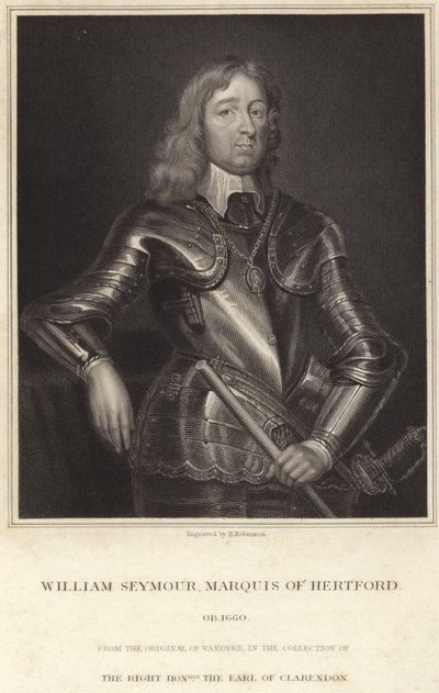 Porträtt av Sir William Seymour, hertig av Somerset av Anthony van Dyck