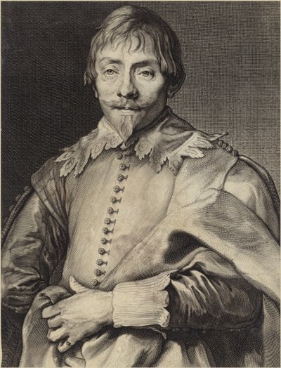 Porträtt av Willem Hondius av Anthony van Dyck