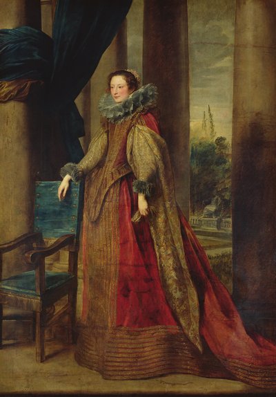 Porträtt av en dam, som antas vara markisin Geromina Spinola-Doria de Genes av Anthony van Dyck