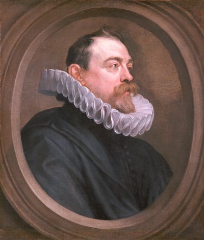 Porträtt av en man, bystlängd, c1620-1640. av Anthony van Dyck