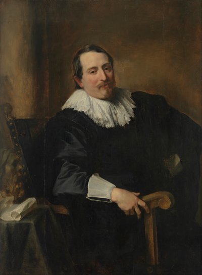 Porträtt av målaren Theodor Rombouts av Anthony van Dyck
