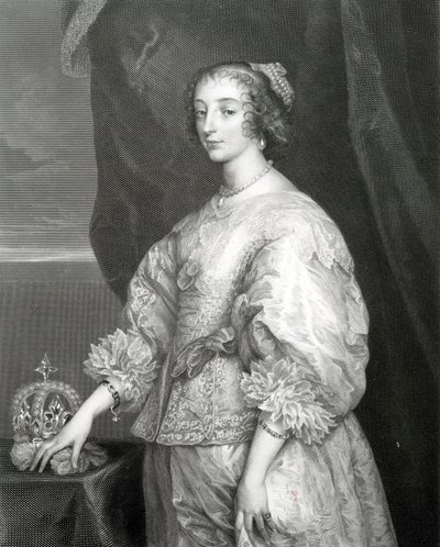 Drottning Henrietta Maria, 1851 av Anthony van Dyck
