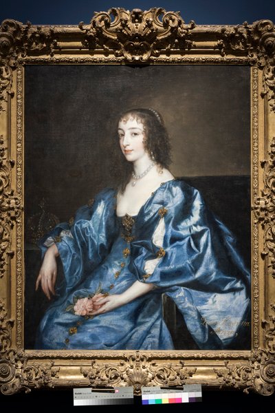 Drottning Henrietta Maria av England, ca 1636-38 (olja på duk) av Anthony van Dyck