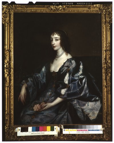 Drottning Henrietta Maria av England, ca 1636-38 av Anthony van Dyck