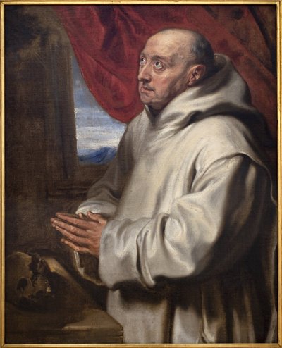 Saint Bruno (Bruno kartusaren, cirka 1030-1101). Målning av Antoine (Antoine eller Antoon eller Anton) Van Dyck (1599-1641), olja på duk av Anthony van Dyck