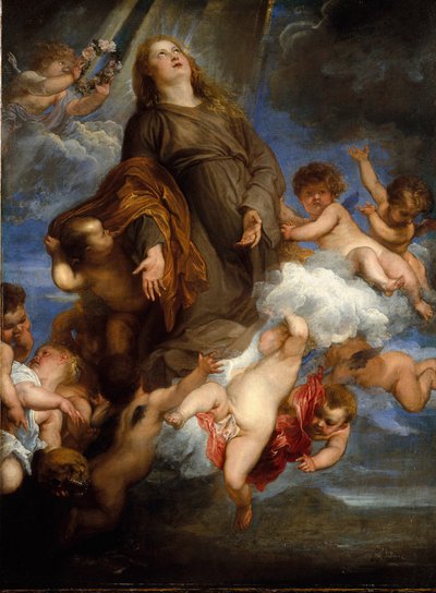 Sankta Rosalie i förbön för de pestdrabbade i Palermo, 1624 av Anthony van Dyck