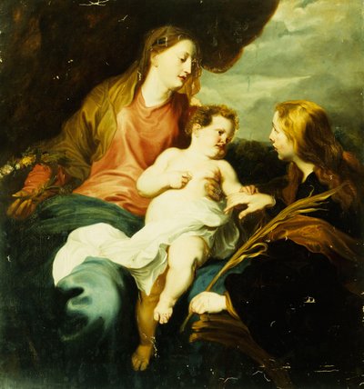 Den heliga familjen, av Anthony van Dyck