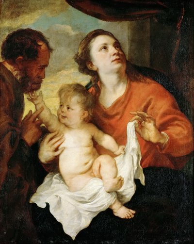 Den heliga familjen, ca 1627. av Anthony van Dyck