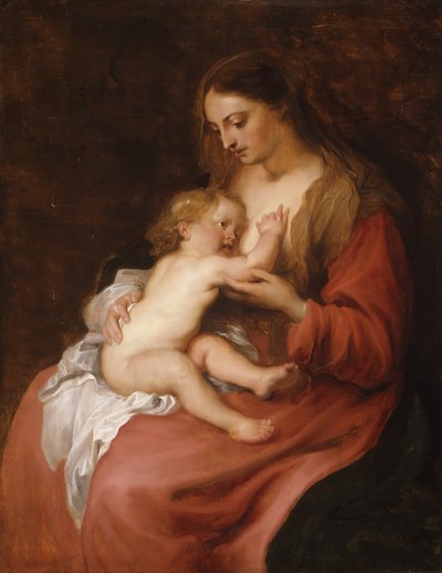 Jungfru och barn, ca. 1620. av Anthony van Dyck