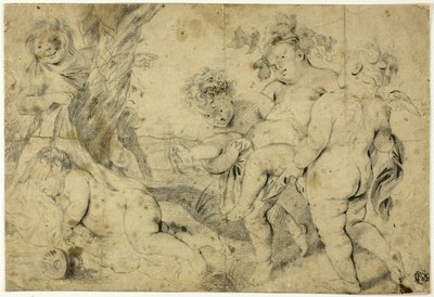Unge Bacchus och hans följeslagare av Anthony van Dyck