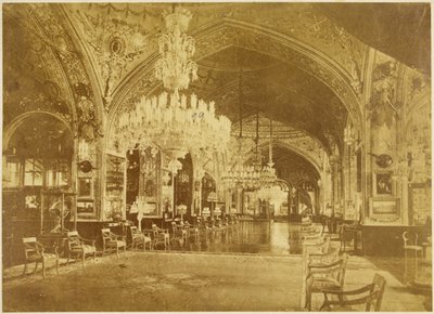 Talar-i Muzeh, also called Talar-i Salam (Audience Hall), Gulistan Palace, Tehran, 1880-90 av Antoin Sevruguin
