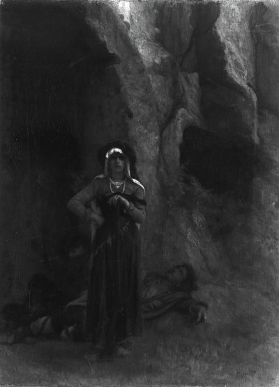 På vakt, 186070. av Antoine Auguste Ernest Hebert
