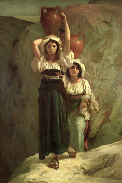 Flickorna från Alvito, 1855 av Antoine Auguste Ernest Herbert or Hebert